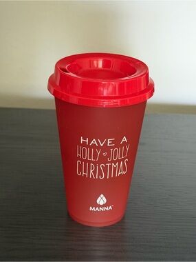 Anna Red Holiday Travel Cup - 'Have A Holly Jolly Christmas'